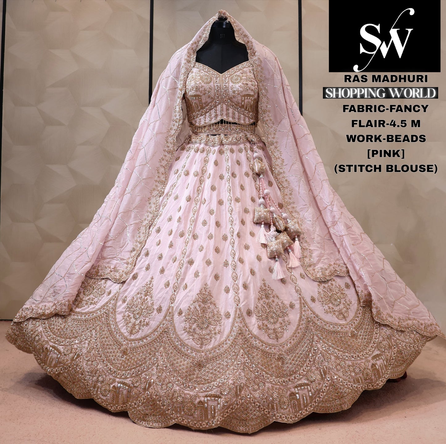 Fancy baby pink Lehenga