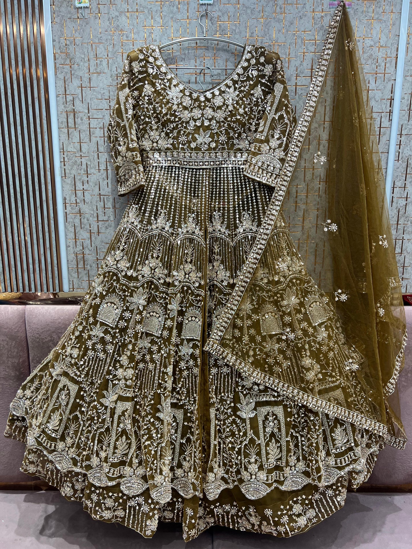 Stunning pink Farshi garara muslim Bride Special Dress