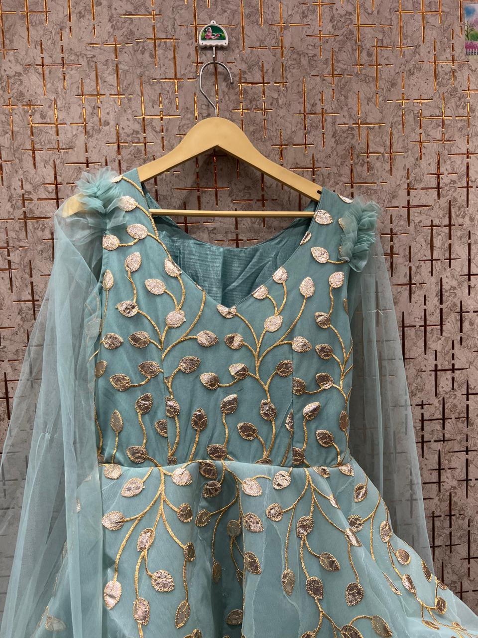 Fabulous sky blue gown Cinderella