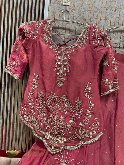 Lavender Crop Top Lehenga