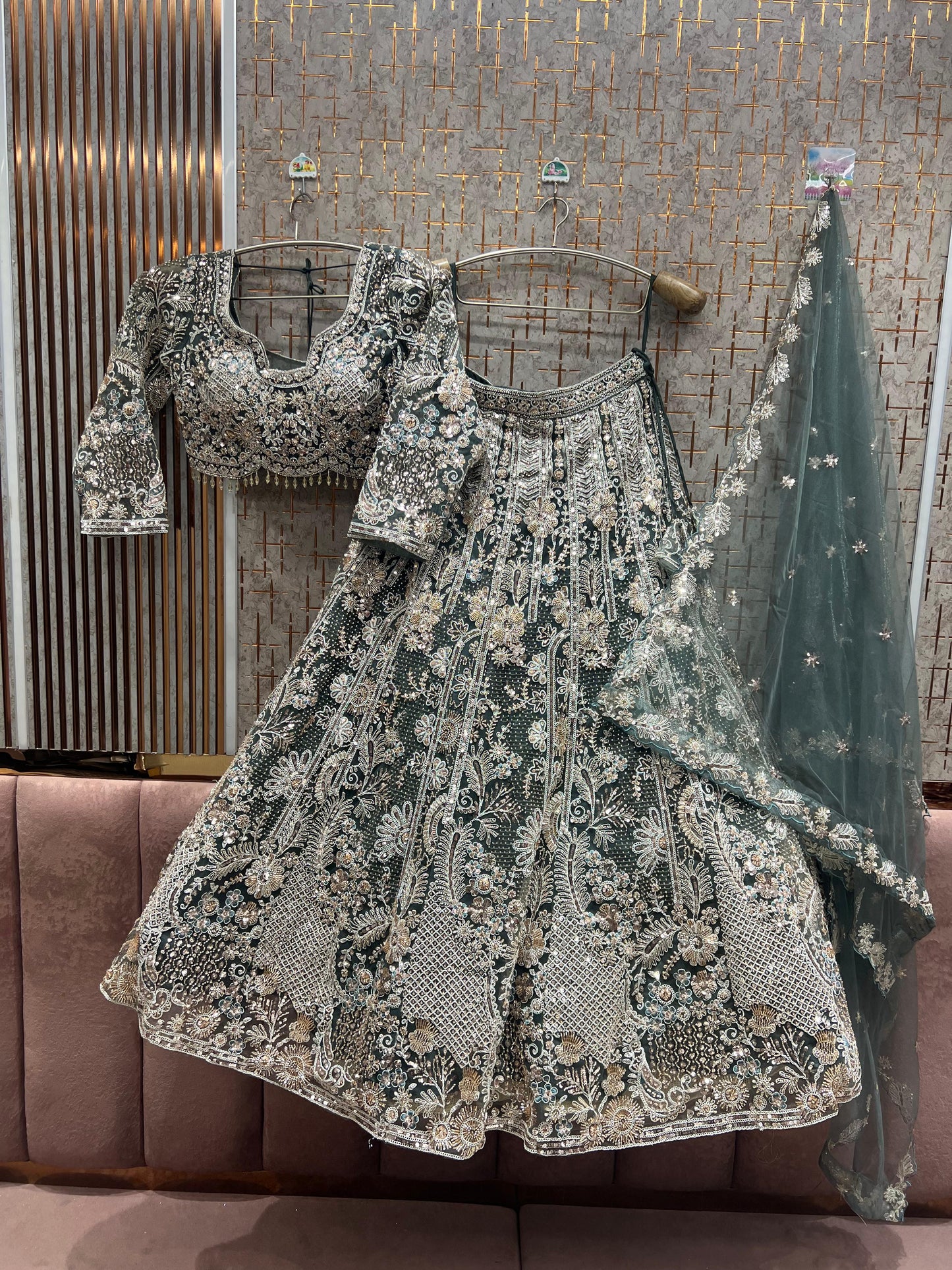 Fantastic yellow haldi mehendi Ready to Wear crop top Lehenga