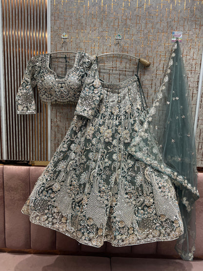 Fantastic yellow haldi mehendi Ready to Wear crop top Lehenga