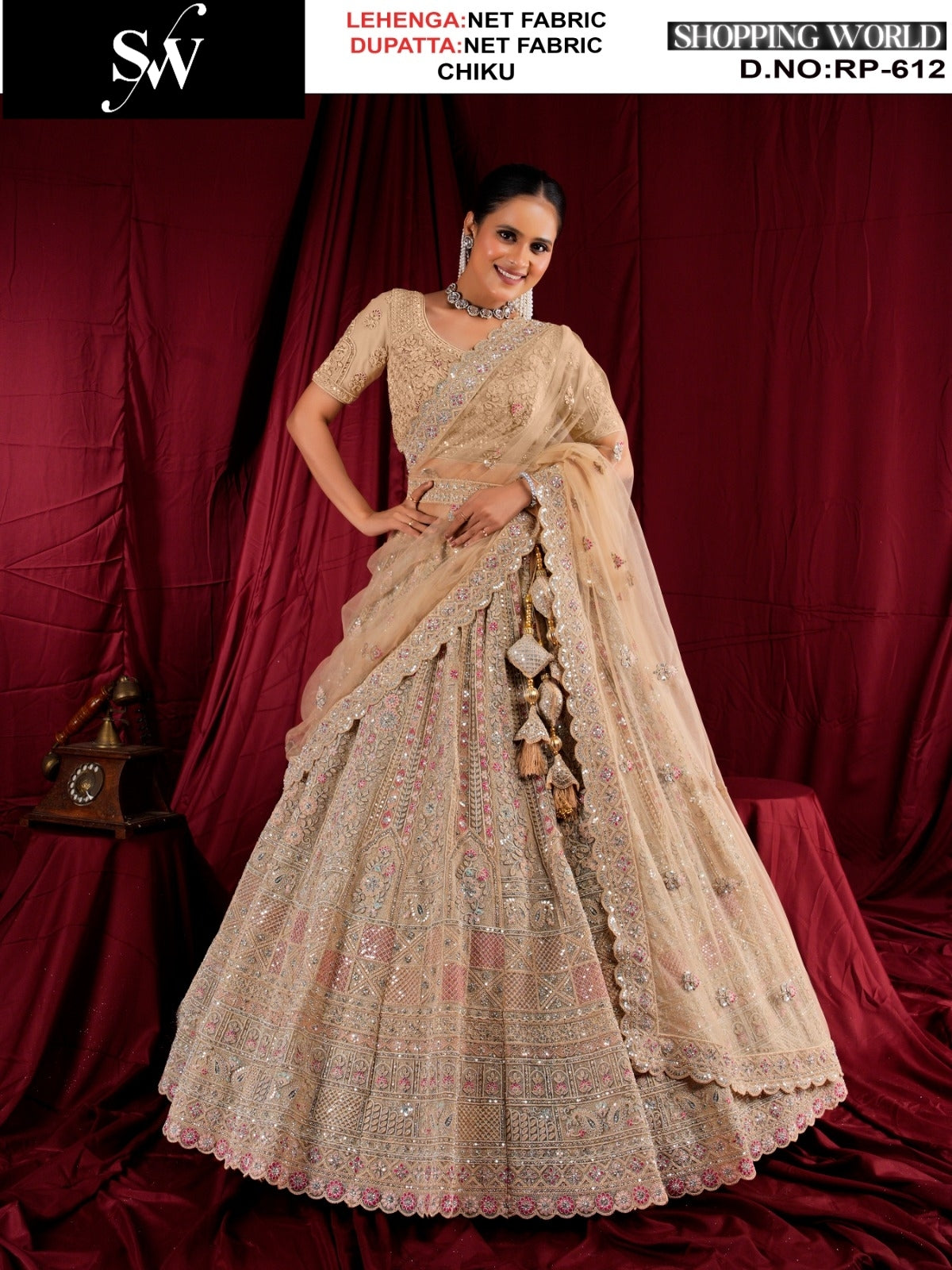 Charming pink Bridal Lehenga