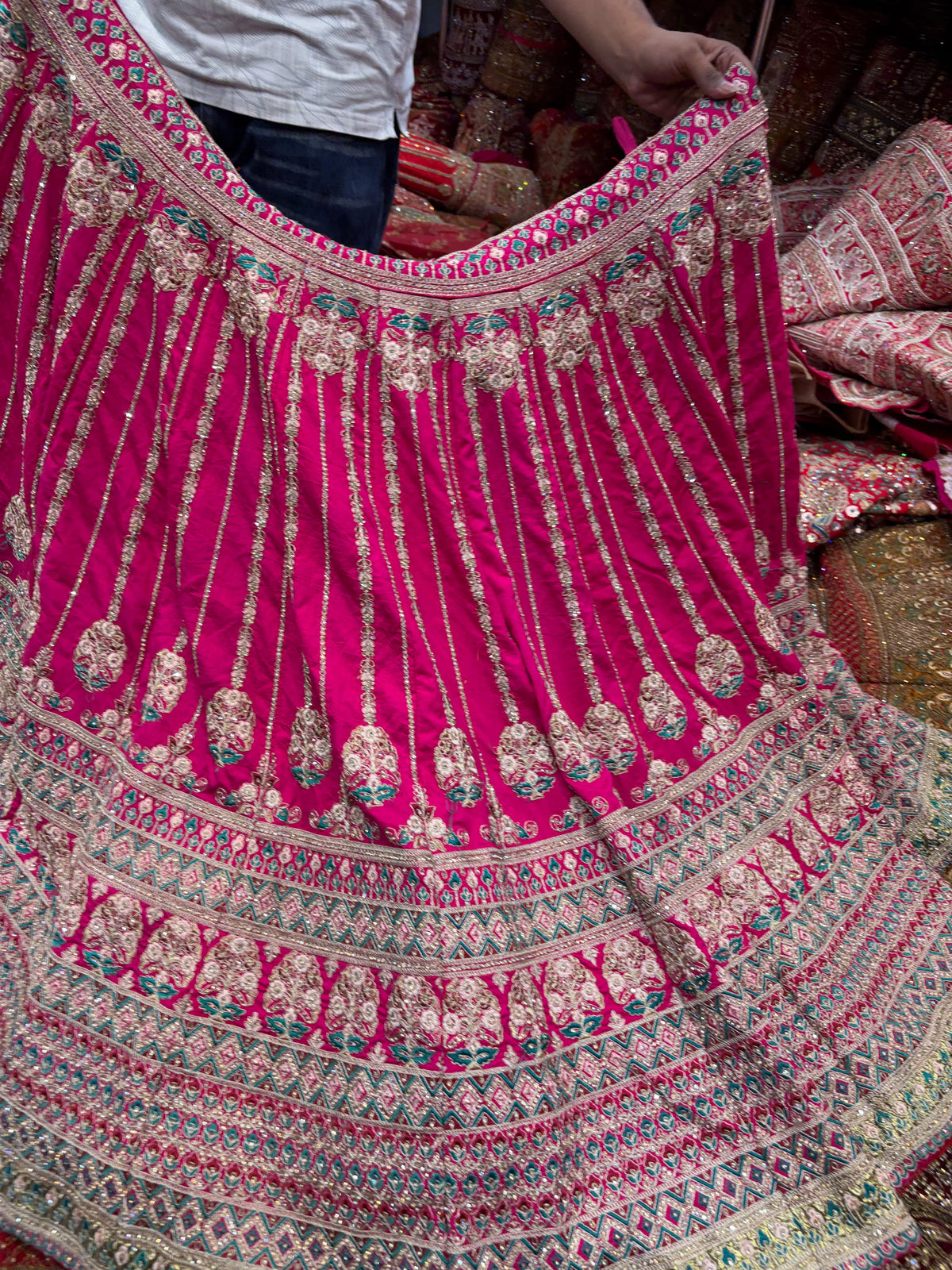 Pink bridal designer Lehenga