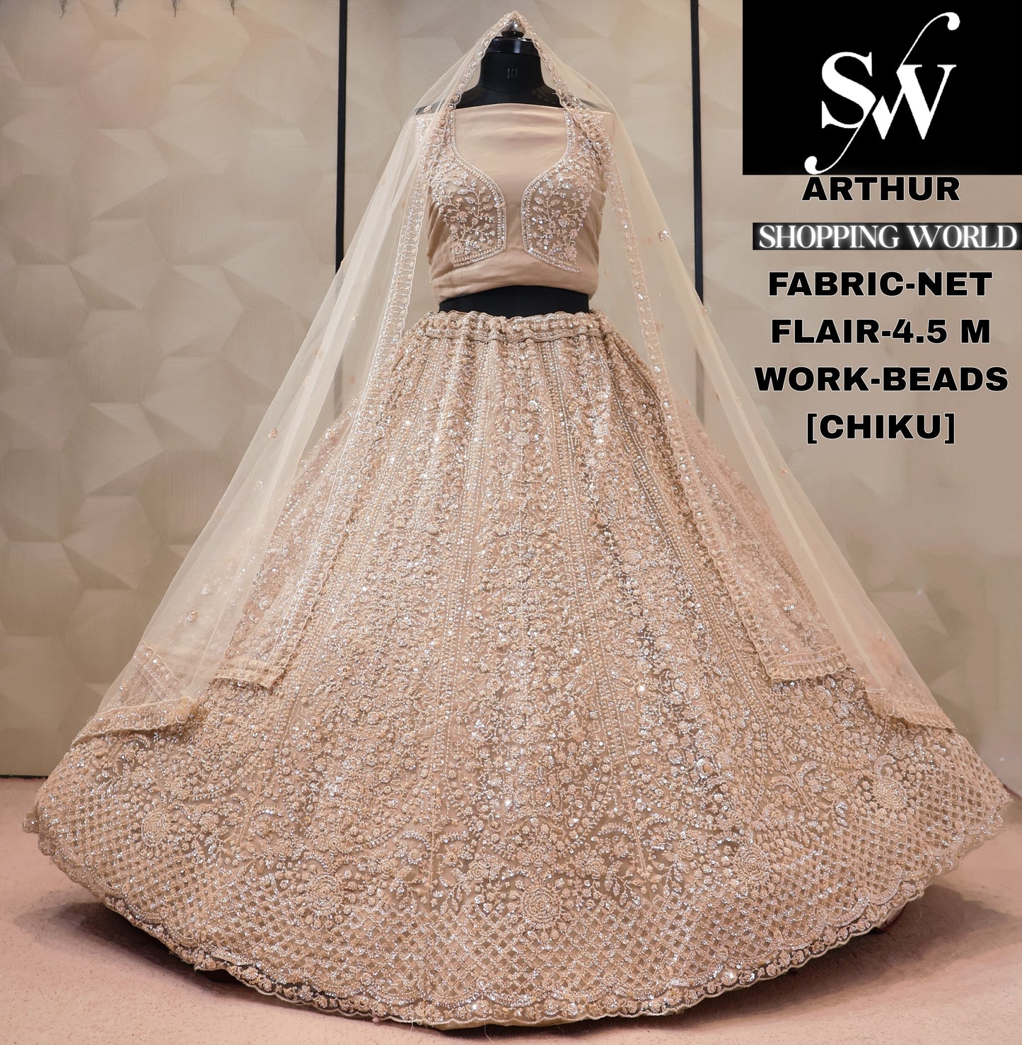 Net pink Lehenga