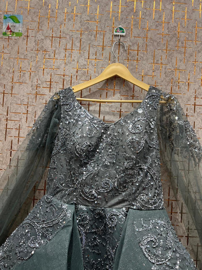 Lovely grey black gown