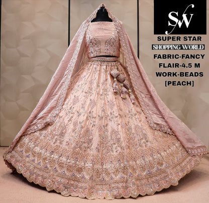 Fancy sky blue Lehenga