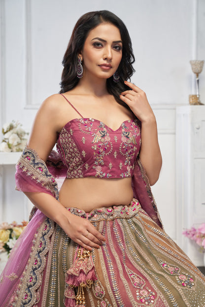Attractive multicolour lehenga