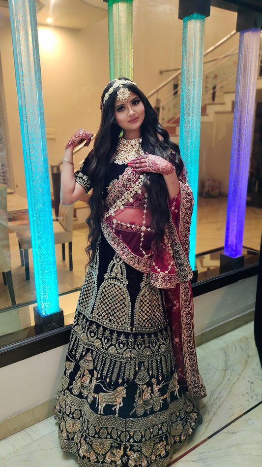 Doli Barat handwork Happy Customer Lehenga - Shopping World