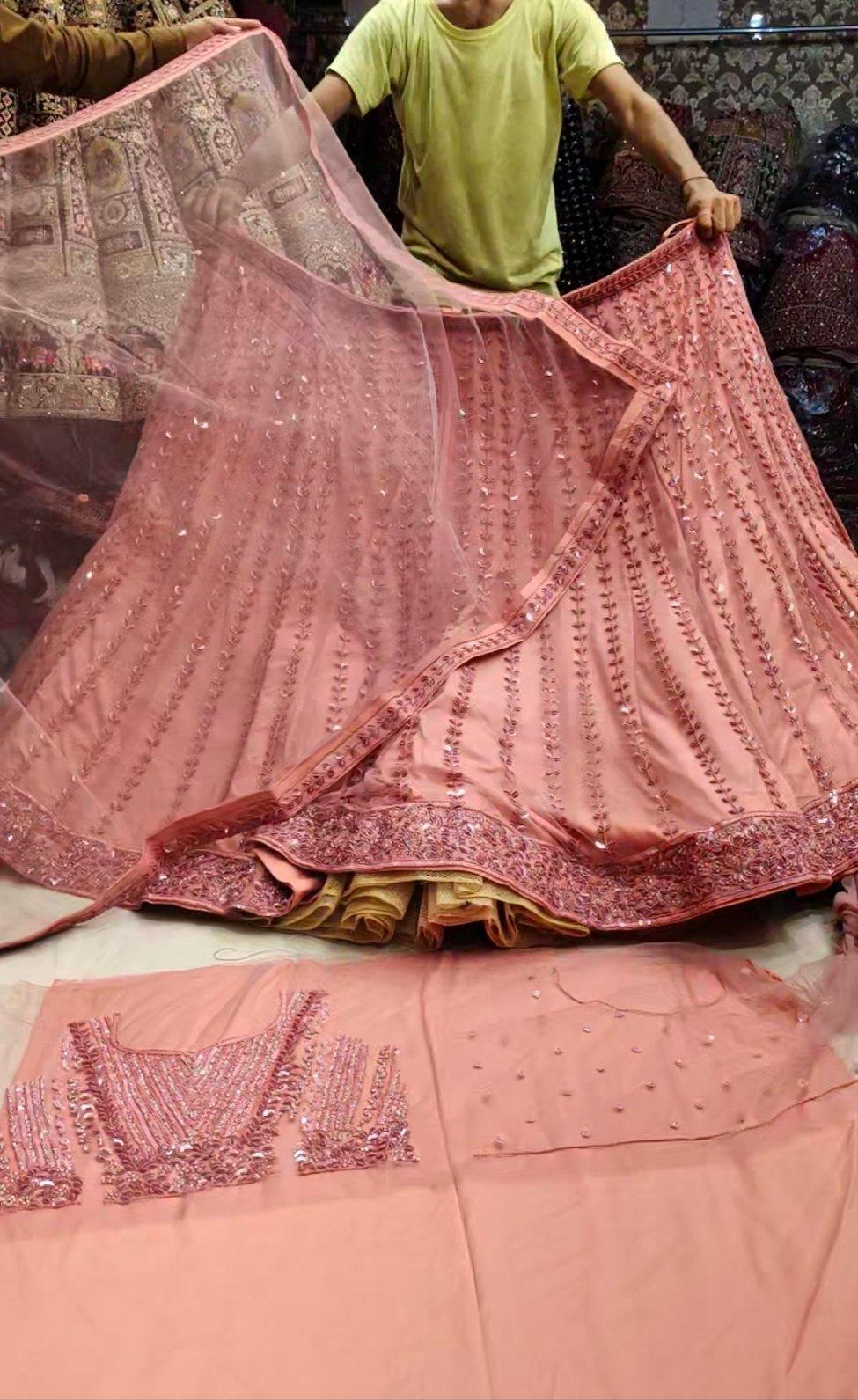 Baby Pink Designer Lehenga Shopping World Chandni Chowk - Shopping World